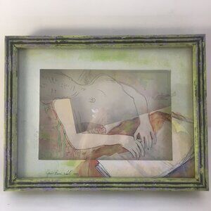 Jean-Pierre Weill Framed Vitreograph Matisse Woman 1992 Painting on Glass Signed